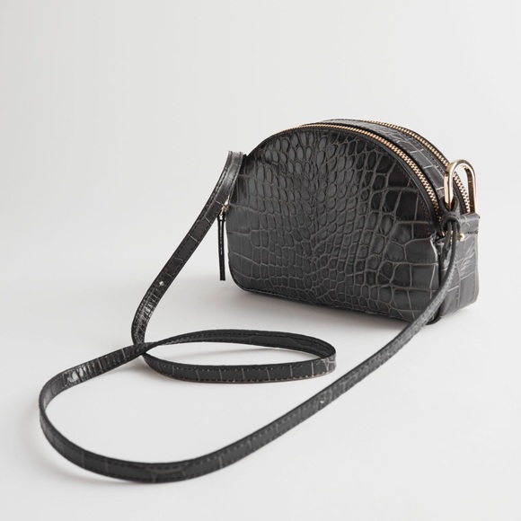 & Other Stories Handbags - & Other Stories Croc Crossbody Bag